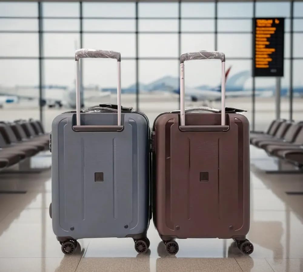 514gytkzt2l. sl1000 Aristocrat Chromium Cabin 55 Cm(Small) 8 Wheels Trolley Bags for Travel Hard Case Luggage, Lightweight Bag with Combination Lock & Robust Trolley with 5 Years Warranty (Brown)