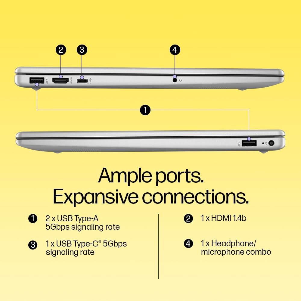 51DTdvIcCL. SL1000 HP 15, AMD Ryzen 3 7320U (8GB LPDDR5, 512GB SSD) FHD, Anti-Glare, Micro-Edge, 15.6/39.6cm, Win 11, Office 21, Silver, 1.59kg, fc0154AU, AMD Radeon Graphics, 1080p FHD Camera Laptop