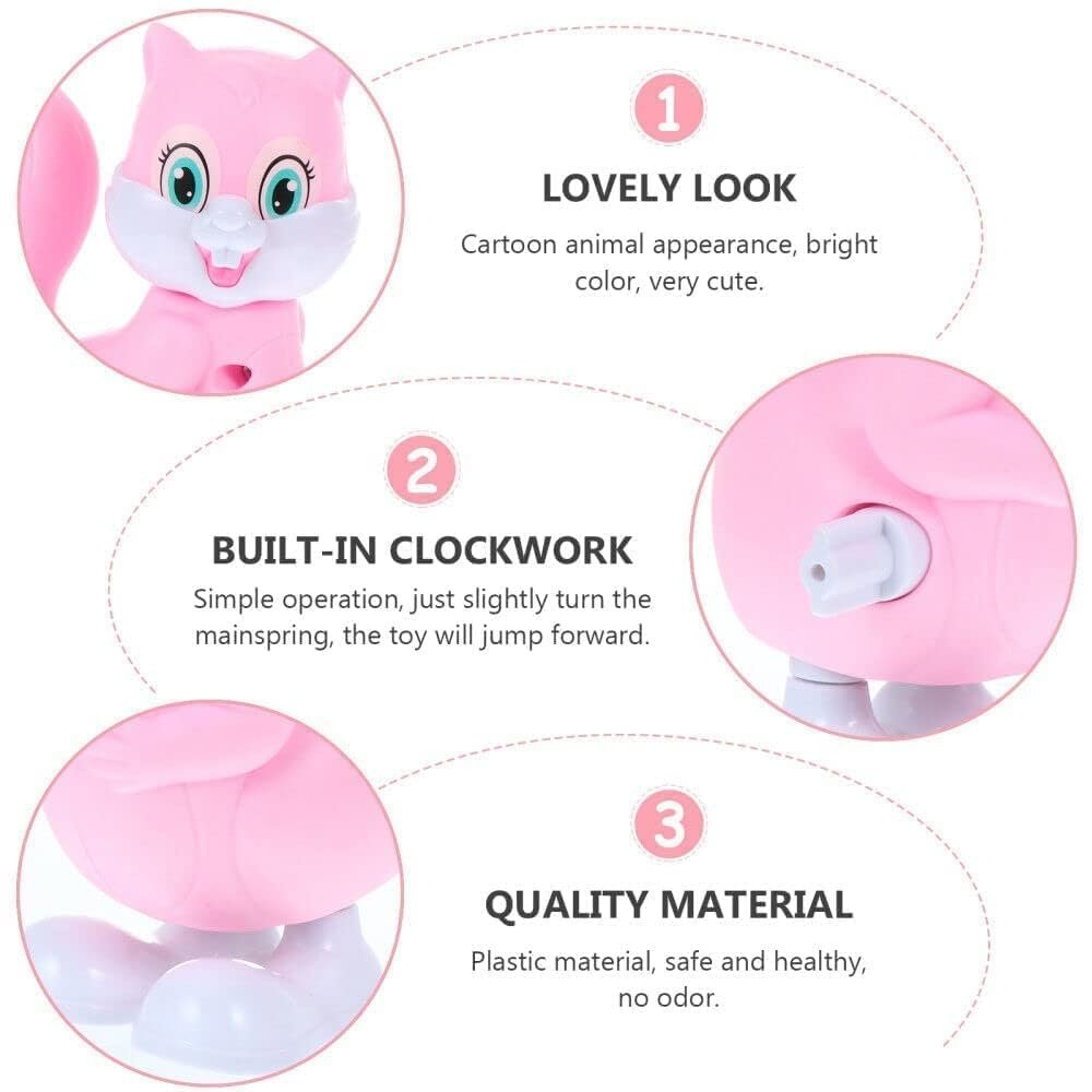 51p04iezwbl. sl1000 SUPER TOY 3 PEC Jumping Bird Animals Key Operated Wind Up Toys for Toddler Kids Colorful Funny Moving Toys for Babies 6-12 Months (Assorted)