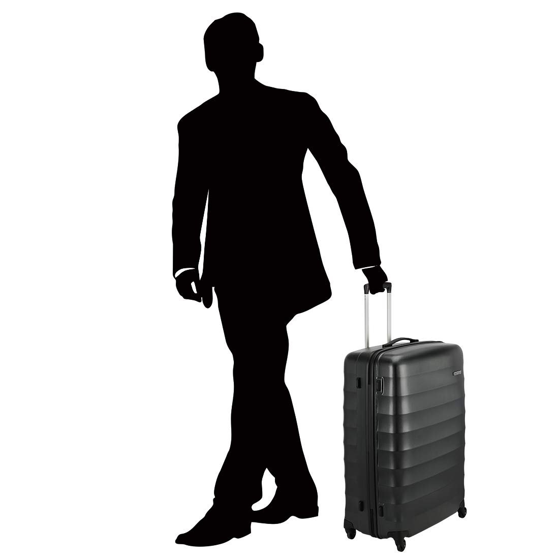 51tg2 oo8ql. sl1100 American Tourister 4 Wheels Trolley Bag for Travel | Barcelona 79 Cms Polycarbonate Spinner Hardsided Large Check-in Luggage Bag | Suitcase for Travel | Trolley Bag for Travelling, Gunmetal