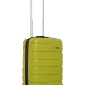 Teakwood Unisex Trolley Bag, Hard Cabin Trolley Small, 55 CM Trolley Bag for Travel, Lock System 360 Degree 8 Rotating Wheel (S, Lime Green)