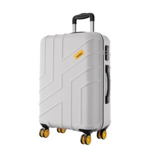 Safari Large Stratos 8 Wheels 75cm Size Check-in Trolley Bag, Hard Case Polycarbonate, 360º Wheeling Luggage for Men & Women, Travel Bag, Suitcase for Travel, Trolley Bags for Travel, Cloud Grey