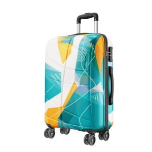 Safari Luma Neo 8 Wheels 77cm Large Size Trolley Bag, Hard Case Printed Polycarbonate, 360 Degree Wheeling Checkin Luggage for Men & Women, Suitcase for Travel, Trolley Bags for Travel, Multicolour
