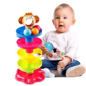 Toy Imagine Ball Drop & Roll Ramp Game | Swirling Tower Toy with Balls for Kids Age 2-5 Years | Motor Skill Development Ball Activity Toy for Babies & Toddlers | Colorful Ball Drop Toy (Pack of 1)