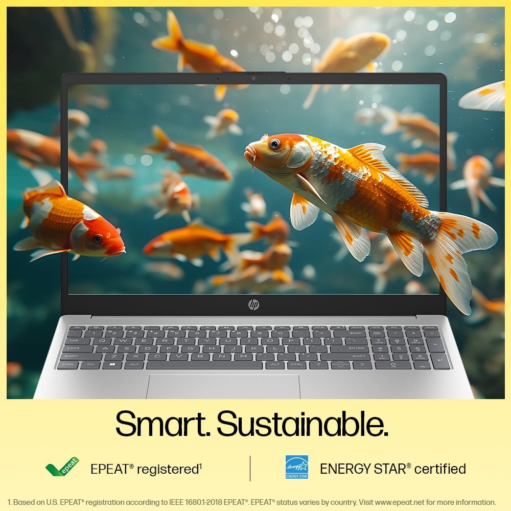 61Ia92HL4L. SL1000 HP 15, AMD Ryzen 3 7320U (8GB LPDDR5, 512GB SSD) FHD, Anti-Glare, Micro-Edge, 15.6/39.6cm, Win 11, Office 21, Silver, 1.59kg, fc0154AU, AMD Radeon Graphics, 1080p FHD Camera Laptop