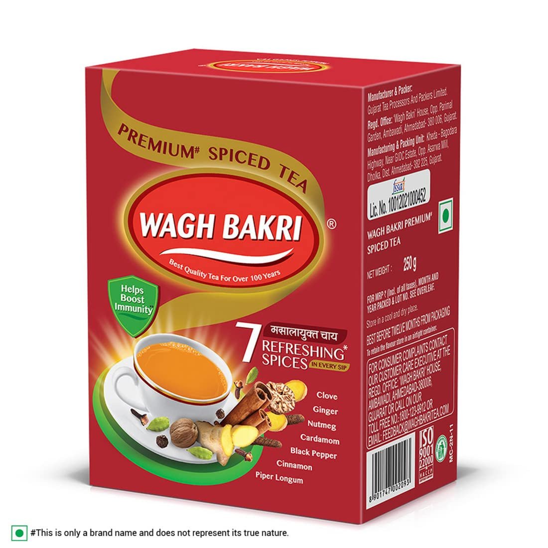 61icz7dxepl. sl1100 Wagh Bakri Premium Spiced Tea | With 7 Refreshing Spices |250 Gram, Black Tea