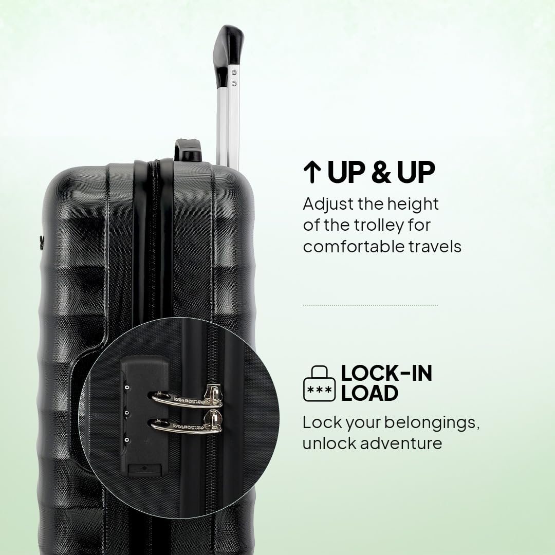 61j idwqhgl. sl1080 American Tourister 4 Wheels Trolley Bag for Travel | Barcelona 79 Cms Polycarbonate Spinner Hardsided Large Check-in Luggage Bag | Suitcase for Travel | Trolley Bag for Travelling, Gunmetal