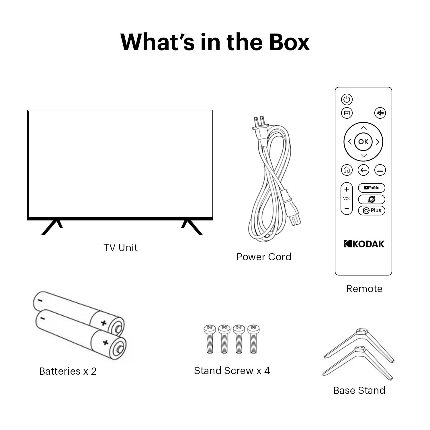 61JUU9e AQL. SL1500 Kodak 80 cm (32 inches) Special Edition Series HD Ready Smart LED TV 32SE5001BL (Black)