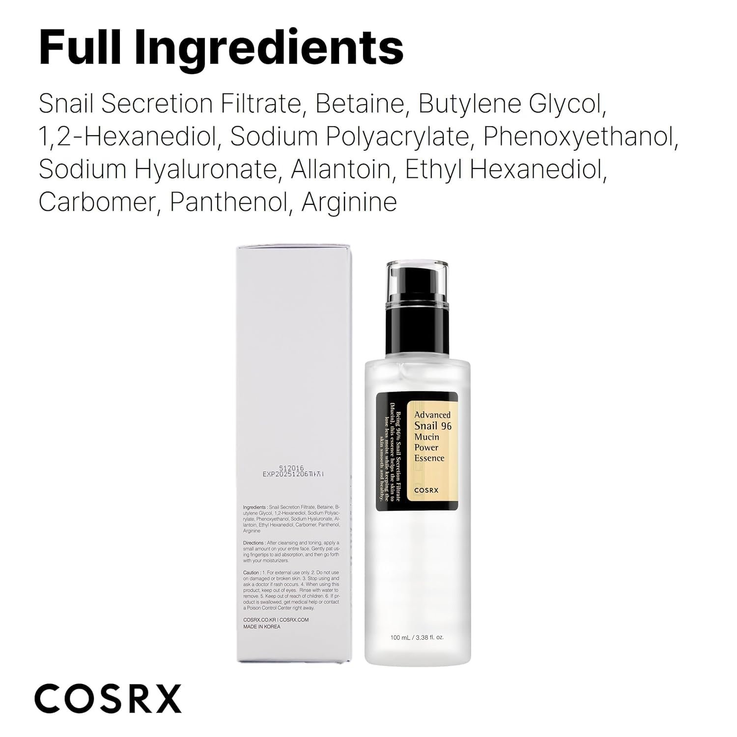 Cosrx Advanced Snail 96 Mucin Power Essence (100ml)
