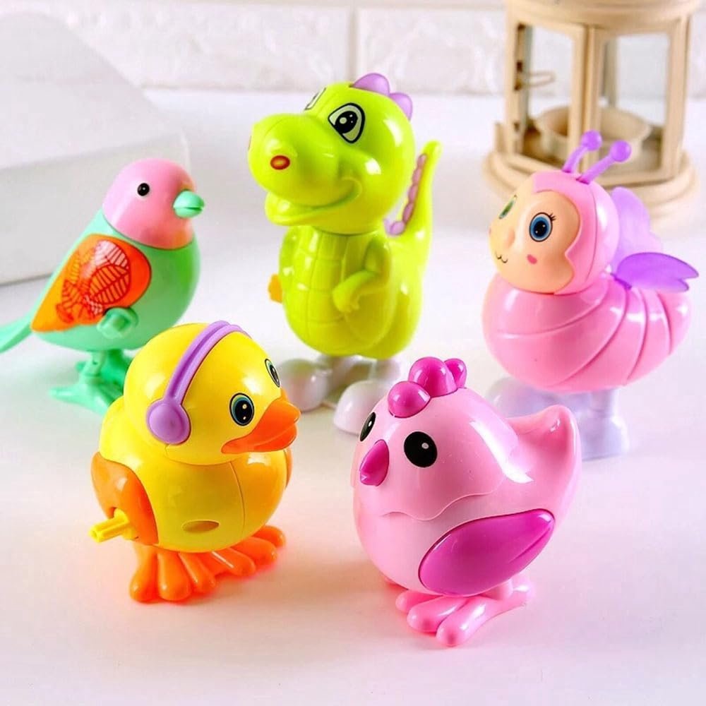 SUPER TOY 3 PEC Jumping Bird Animals Key Operated Wind Up Toys for Toddler Kids Colorful Funny Moving Toys for Babies 6-12 Months (Assorted) SUPER TOY 3 PEC Jumping Bird Animals Key Operated Wind Up Toys for Toddler Kids Colorful Funny Moving Toys for Babies 6-12 Months (Assorted)