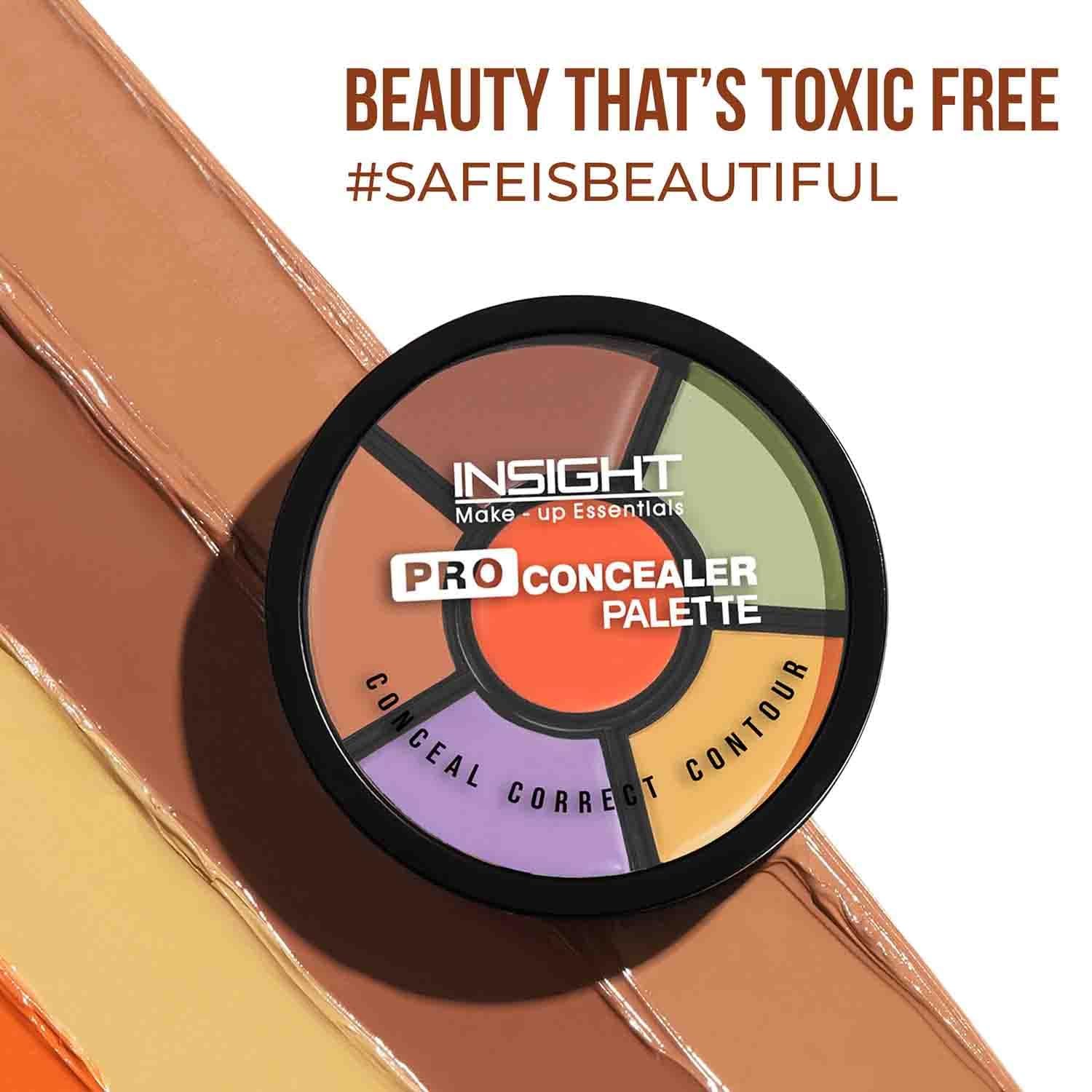 61VPmYR5ggL. SL1500 1760646435 4064 INSIGHT Pro Concealer Palette – Shade Concealer | Makeup Wheel for Face | Satin–Matte Finish | 3-in-1 Conceal, Contour & Correct | Waterproof | Full Coverage | 15gm