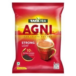 Tata Tea Agni 1kg, Strong Chai With 10% Extra Strong Leaves, Black Tea