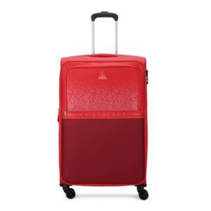 Aristocrat Drift Check-in Expander Trolley Bag 79cm | Large | Soft Luggage | Smooth 8-Wheel Suitcase | Secure Combination Lock with Sturdy Zipper | Robust Construction | 5-Year Warranty (Red)