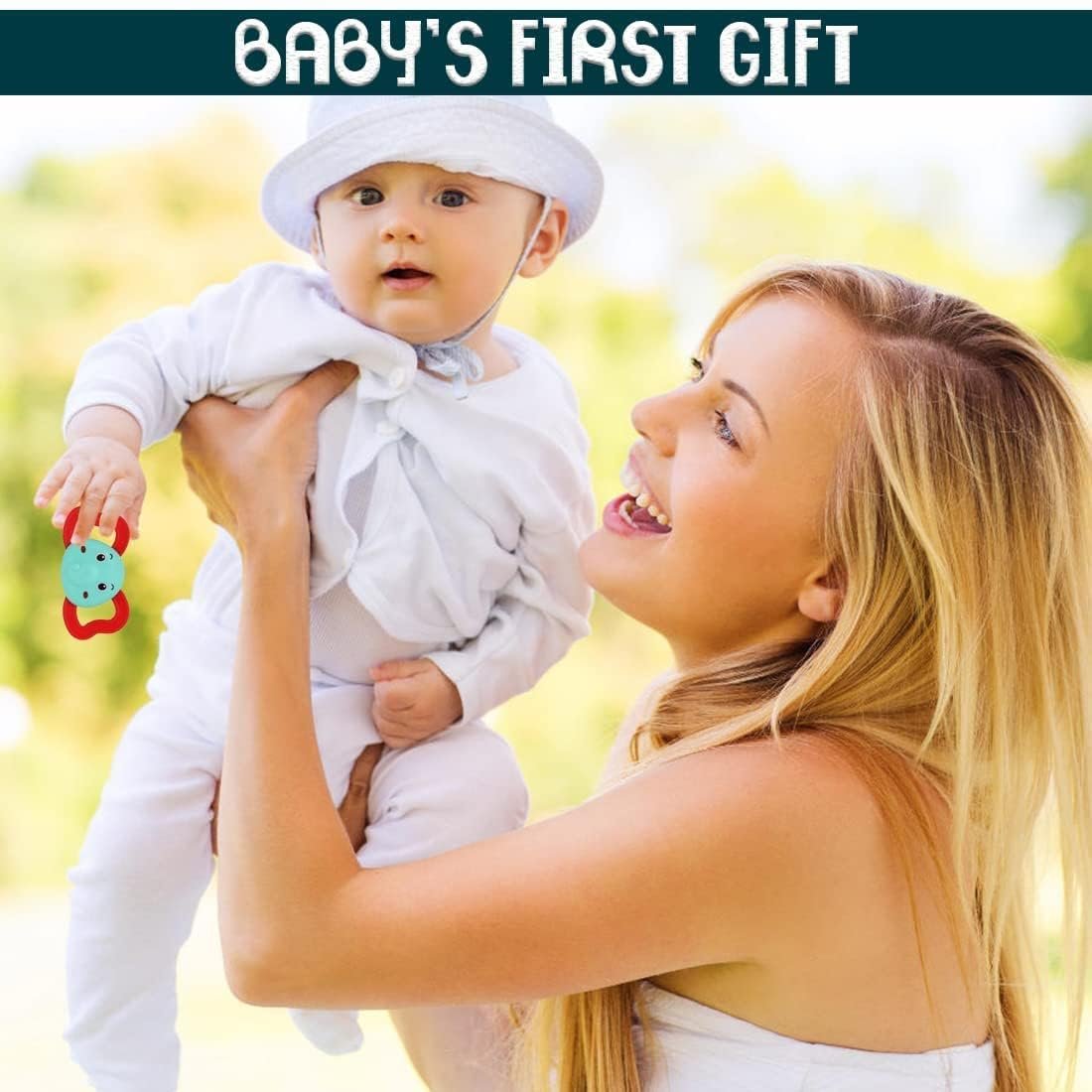 61kmwureQOL. SL1100 Storio Baby Products Toys 7 Pcs Rattle Set with Teathers for New Born Baby Gifts, Toy for Babies, Non-Toxic