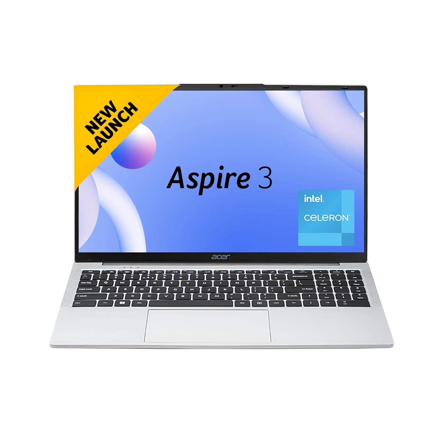 Acer [SmartChoice Aspire 3 Laptop Intel Core Celeron N4500 Processor Laptop (8 GB LPDDR4X SDRAM/256 GB SSD/Win11 Home/38 WHR/HD Webcam) A325-45 with 39.63 cm (15.6") HD Display, Pure Silver, 1.5 KG Acer [SmartChoice Aspire 3 Laptop Intel Core Celeron N4500 Processor Laptop (8 GB LPDDR4X SDRAM/256 GB SSD/Win11 Home/38 WHR/HD Webcam) A325-45 with 39.63 cm (15.6") HD Display, Pure Silver, 1.5 KG