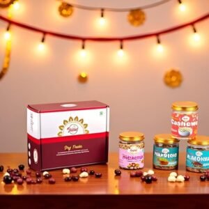 Dietfest Premium Dry Fruits Gift Pack with Almonds, Cashews, Raisins, Pistachios, 200g Each - Ideal Gift for Festive Celeberations - Diwali & Bhai Dooj Gift for Friends & Family