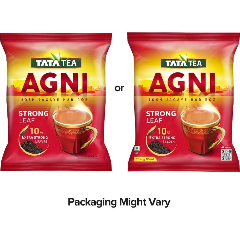 TATA TEA AGNI , Strong Chai With 10% Extra Strong Leaves, Black Tea,500 Gram