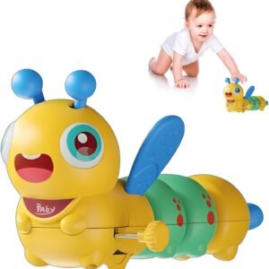 Toysbuddy Wind-Up Caterpillar Crawling Toy for Babies and Toddlers, Educational Learning Activity Toy, No Battery Required