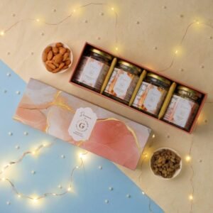 The Gift Studio Gourmet | Diwali gift hamper | Premium-Dryfruits-Gift-box | Almonds | Cashew | Raisin |