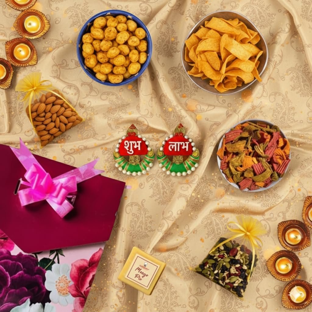 71 h8st7yl. sl1024 Healthy Master Wellness Treats | Premium Diwali Gift Hamper | Chocolates, Dry Fruits & Healthy Snacks | Unique Diwali Gift Pack for Family, Friends & Corporate Gifting