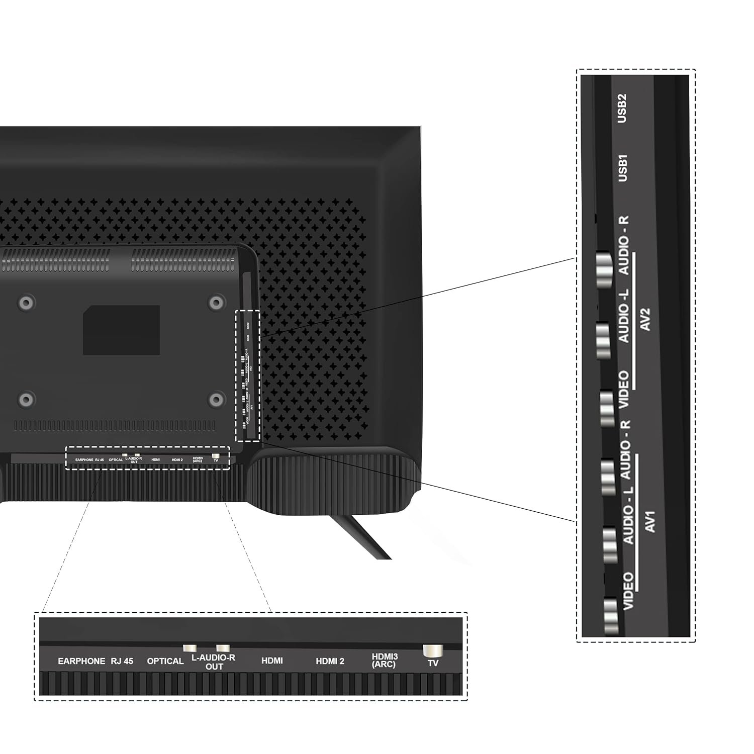 710YJWAyKwL. SL1500 Kodak 80 cm (32 inches) Special Edition Series HD Ready Smart LED TV 32SE5001BL (Black)