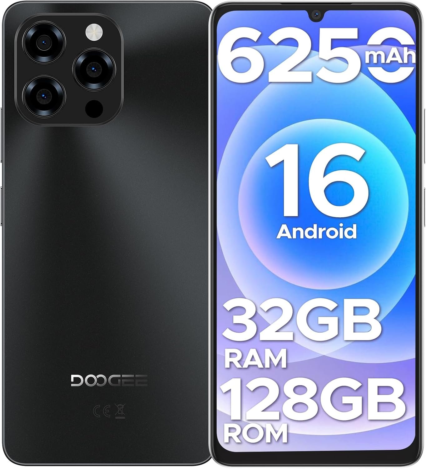 DOOGEE Note 58 Android 16 Unlocked Phones, 32GB+128GB/2TB Expand Cell Phone, 6.6''HD+90Hz Dispaly, 6250mah Battery, 4G Dual Sim Unlocked Smartphone, Widevine L1/NFC/OTG/Face Unlock DOOGEE Note 58 Android 16 Unlocked Phones, 32GB+128GB/2TB Expand Cell Phone, 6.6''HD+90Hz Dispaly, 6250mah Battery, 4G Dual Sim Unlocked Smartphone, Widevine L1/NFC/OTG/Face Unlock