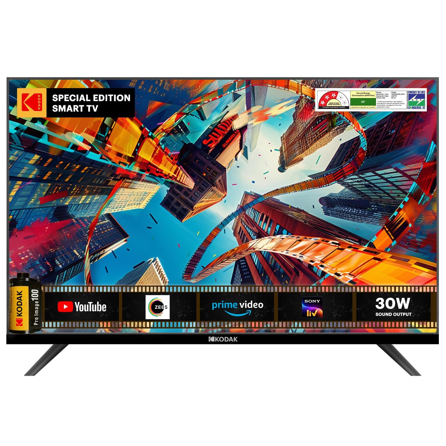 Kodak 80 cm (32 inches) Special Edition Series HD Ready Smart LED TV 32SE5001BL (Black) Kodak 80 cm (32 inches) Special Edition Series HD Ready Smart LED TV 32SE5001BL (Black)