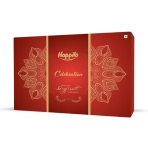 Happilo Dry Fruit Celebration Gift Box Kiwi 147g | Healthy Gift Hamper with Gourmet Snacks & Dry Fruits | Corporate Gift Basket for Clients, Employees & Personal Gifting | Festive Gift Hamper I Gourmet Hamper| Almond | Cashew | Green Raisin | Party Snacks