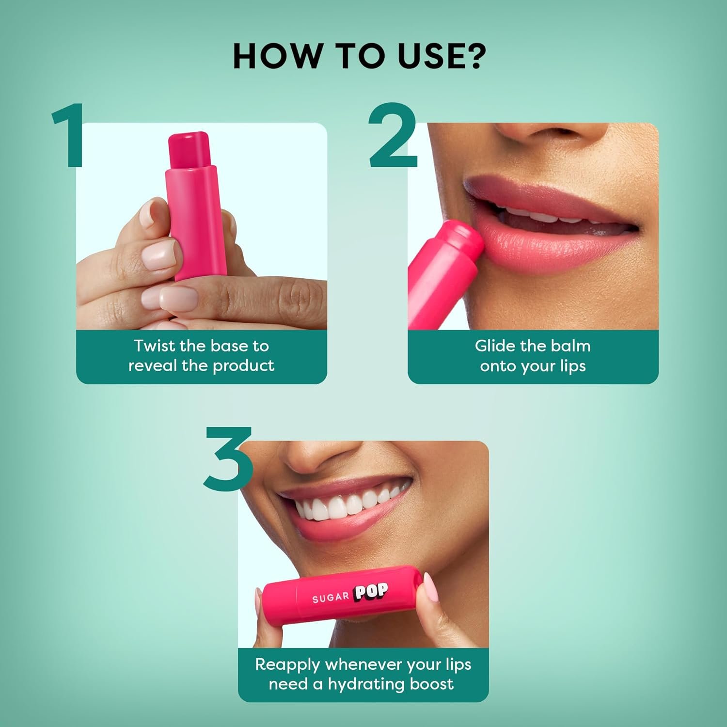 71QxMdi6MlL. SL1500 SUGAR POP Nourishing Lip Balm | Castor Oil, Shea Butter & Avocado Oil | Hydrating | 4.5gm – 07 Plum