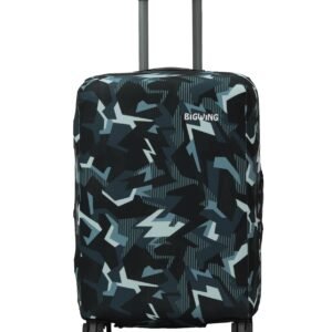 BIGWING Protective Cover in Polyester Fabric with Camouflage Print for | 20' Inch 55 cm Small Size | Hard Luggage Trolley Bag Cover (Fits Only On Fiber - Plastic Trolley Bag)