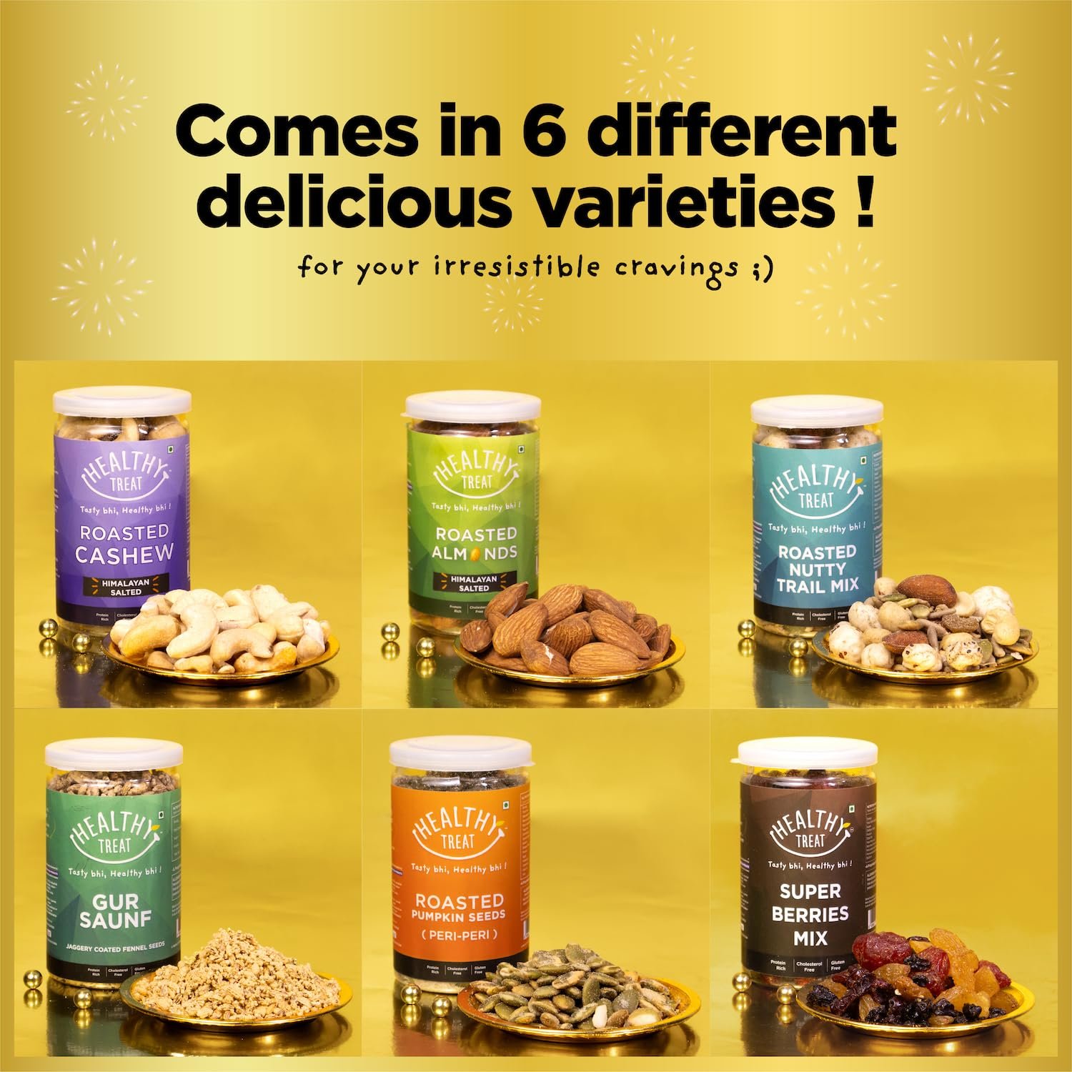 71avupqfjl. sl1500 Healthy Treat Royal Treat Diwali Gift Hamper | Diwali Gifts For Family and Friends | Festival Gift | Diwali-Hamper with Healthy Roasted Snacks, Dry Fruits, Greeting Card for Gifting | Wholesome Corporate Gifting