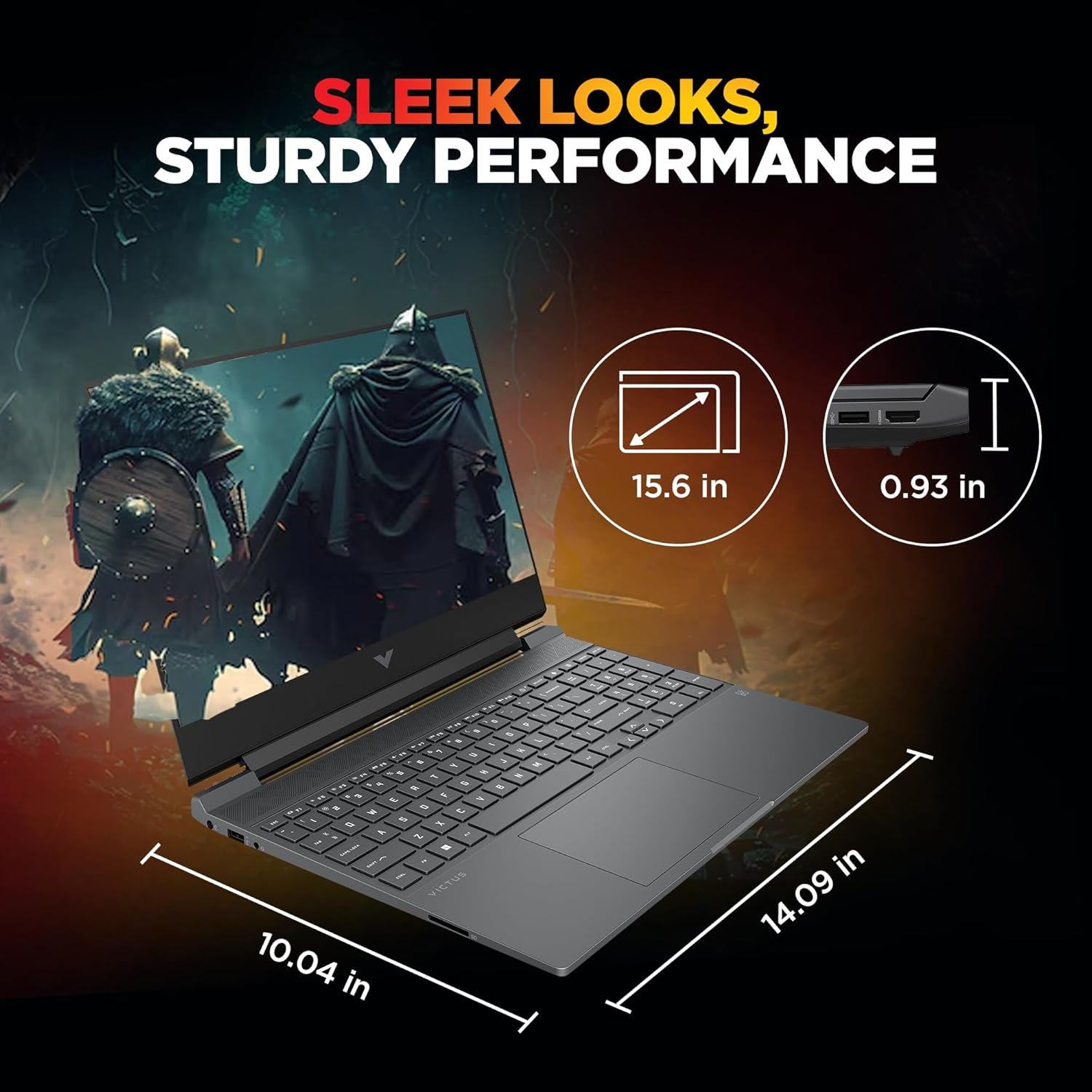 71ant2VacwL. SL1500 HP Smartchoice Victus, 13th Gen Intel Core i7-13620H, 8GB RTX 5050, 24GB DDR5(Upgradeable) 1TB SSD, 144Hz, FHD, 15.6/39.6cm, Win11, M365* Office24, Mica Silver, 2.29kg, fa2309TX, RGB Gaming Laptop