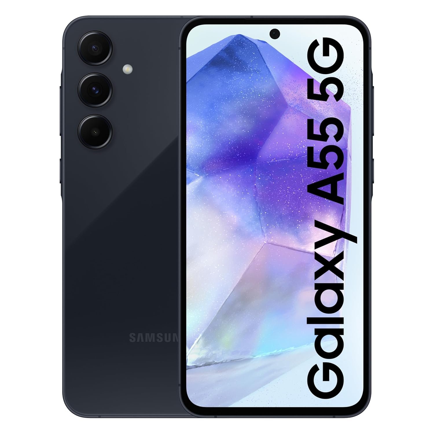 Samsung Galaxy A55 5G (Awesome Navy, 8GB RAM, 128GB Storage) | AI | Metal Frame | 50 MP Main Camera (OIS) | Super HDR Video| Nightography | IP67 | Corning Gorilla Glass Victus+ | sAMOLED Display Samsung Galaxy A55 5G (Awesome Navy, 8GB RAM, 128GB Storage) | AI | Metal Frame | 50 MP Main Camera (OIS) | Super HDR Video| Nightography | IP67 | Corning Gorilla Glass Victus+ | sAMOLED Display