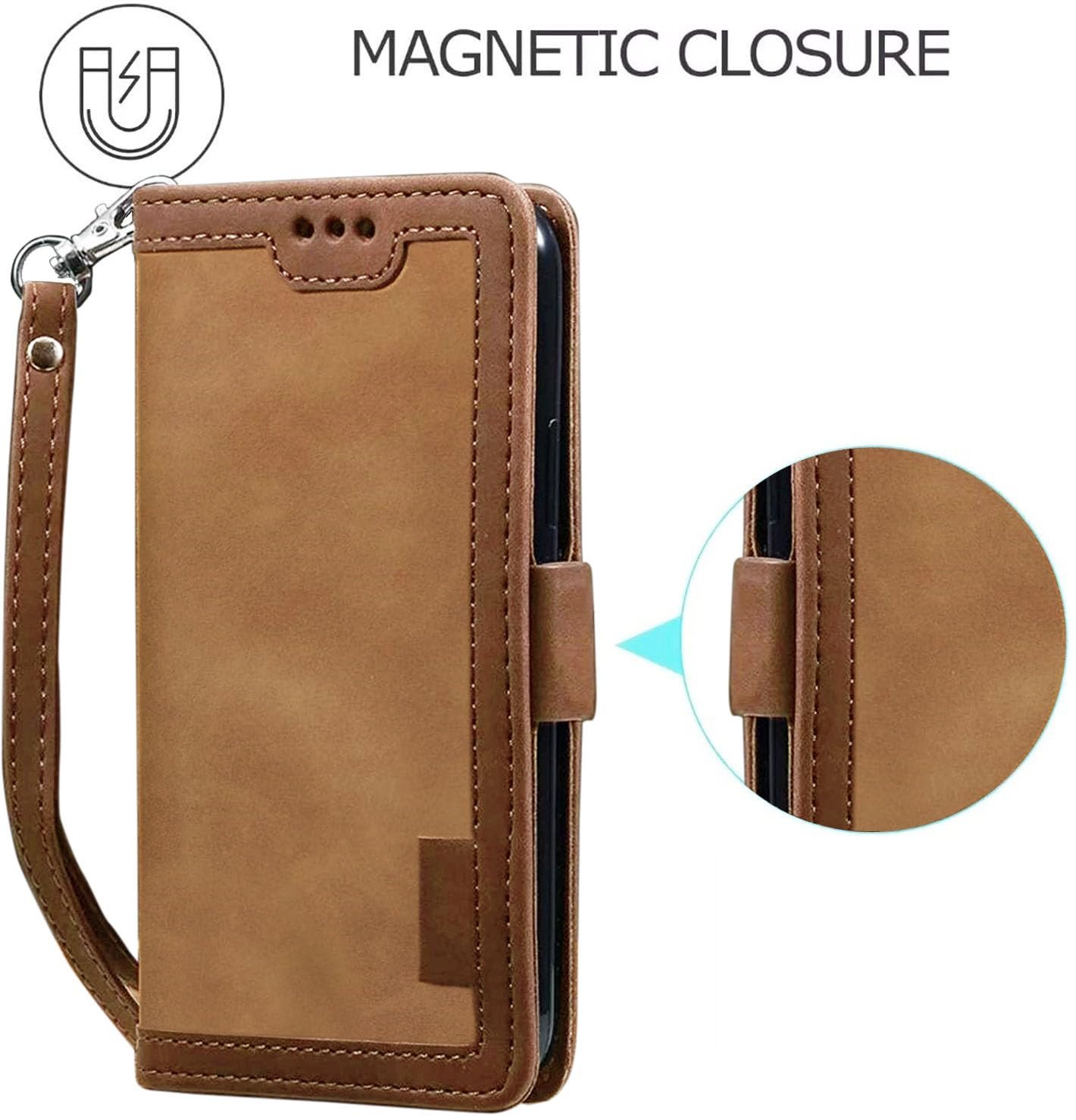 71dyz87lehl. sl1478 Excelsior Flip Cover Compatible with Apple iPhone 16e | Premium PU Leather | 360 Degree Protection (Coffee)