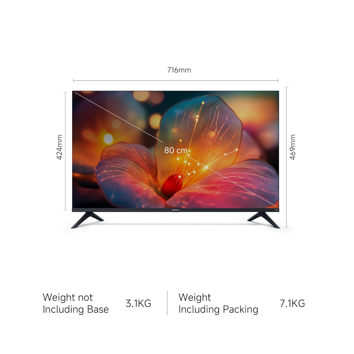 71h7iHL19YL. SL1500 Xiaomi 80 cm (32 inch) F Series HD Ready Smart LED Fire TV L32MB-FIN
