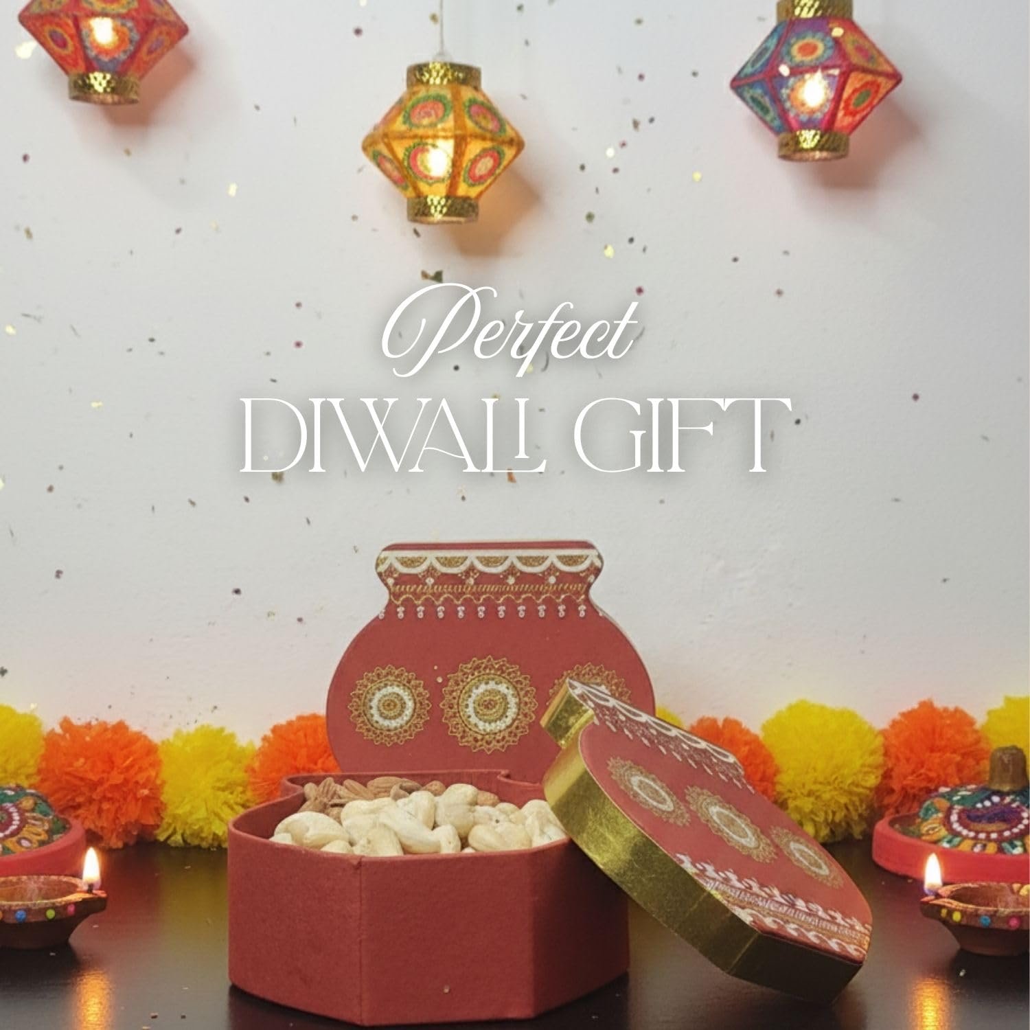 71jz6rpktzl. sl1500 SnaXup Diwali Gift Hamper – The Kalash Box | Premium Dry Fruits, Chocolates & Festive Snacks | Luxury Diwali Gift Pack for Family & Corporate Gifting