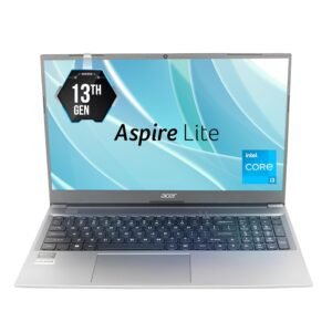 Acer Aspire Lite, 13th Gen, Intel Core i3-1305U, 8GB RAM, 512GB SSD, Full HD, 15.6"/39.62cm, Windows 11 Home, Steel Gray, 1.59KG, AL15-53, Metal Body, 36 WHR, Thin and Light Premium Laptop