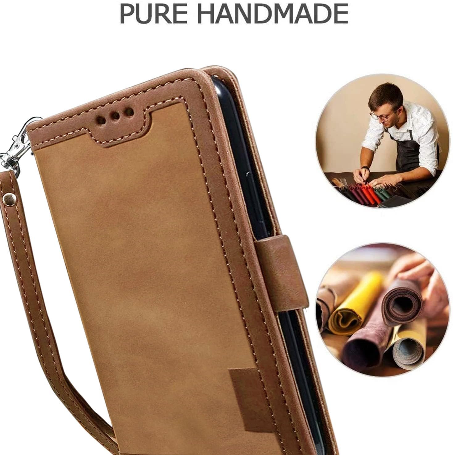 71qkctnpaml. sl1476 Excelsior Flip Cover Compatible with Apple iPhone 16e | Premium PU Leather | 360 Degree Protection (Coffee)