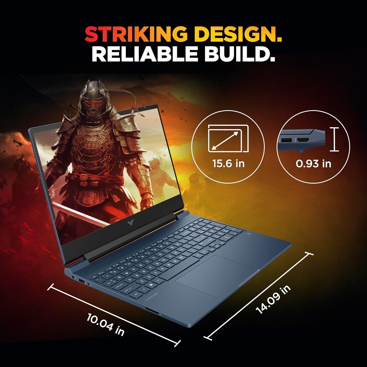 71vuX3pWEtL. SL1500 HP Smartchoice Victus, 13th Gen Intel Core i5-13420H, 4GB RTX 3050, 16GB DDR4(Upgradeable) 512GB SSD, 144Hz, 300nits, FHD, 15.6/39.6cm, Win11, Office24, Blue, 2.29kg, fa2190/fa2191tx Gaming Laptop