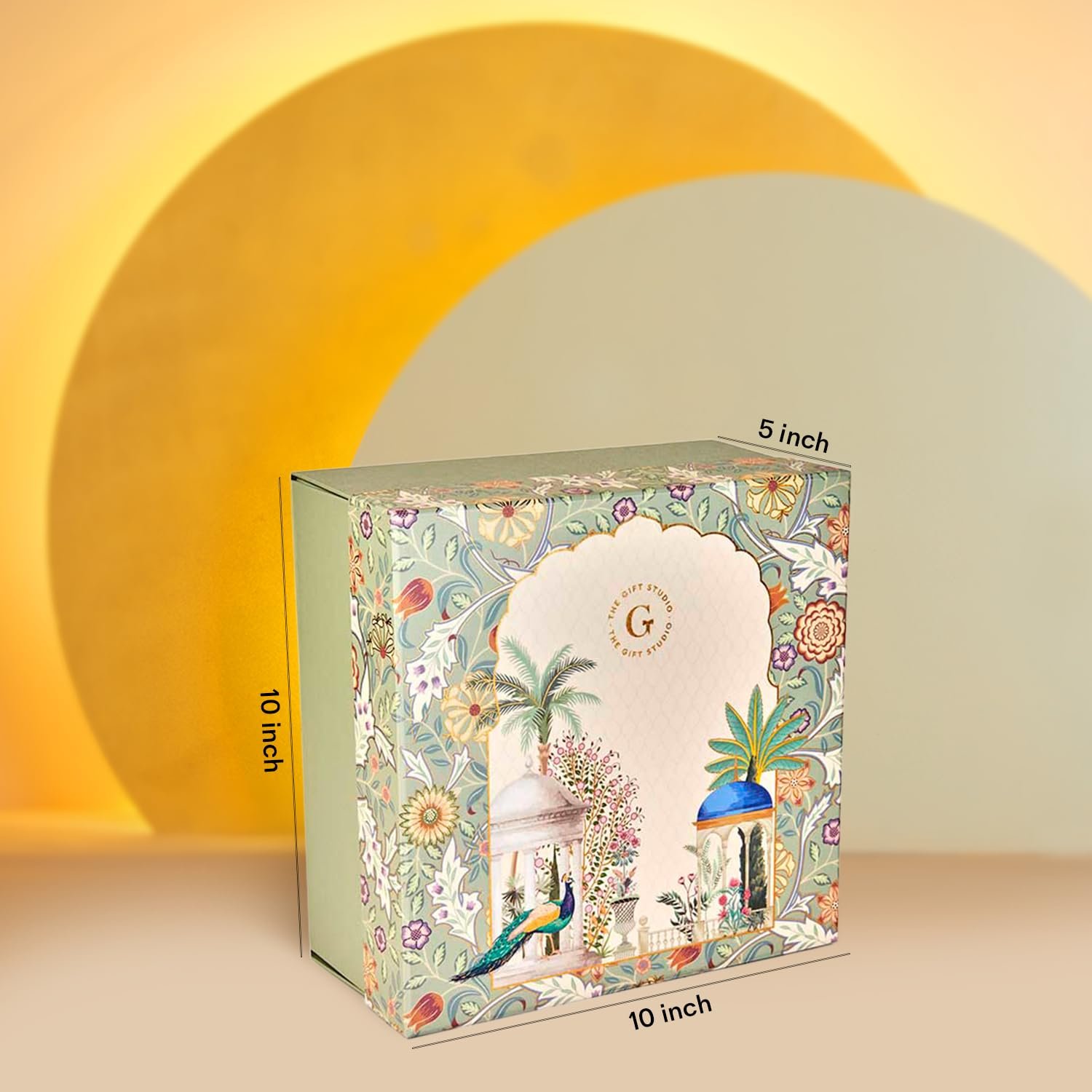 71x5fujck2l. sl1500 THE GIFT STUDIO.COM Diwali Gift Box Mindful Celebration | Festive Mughal Garden Box with Roasted Cashews, Smoked Almonds, Luxe Chocolates, Bowls Set & Tulip T-Light Holder | Premium Festive Hamper