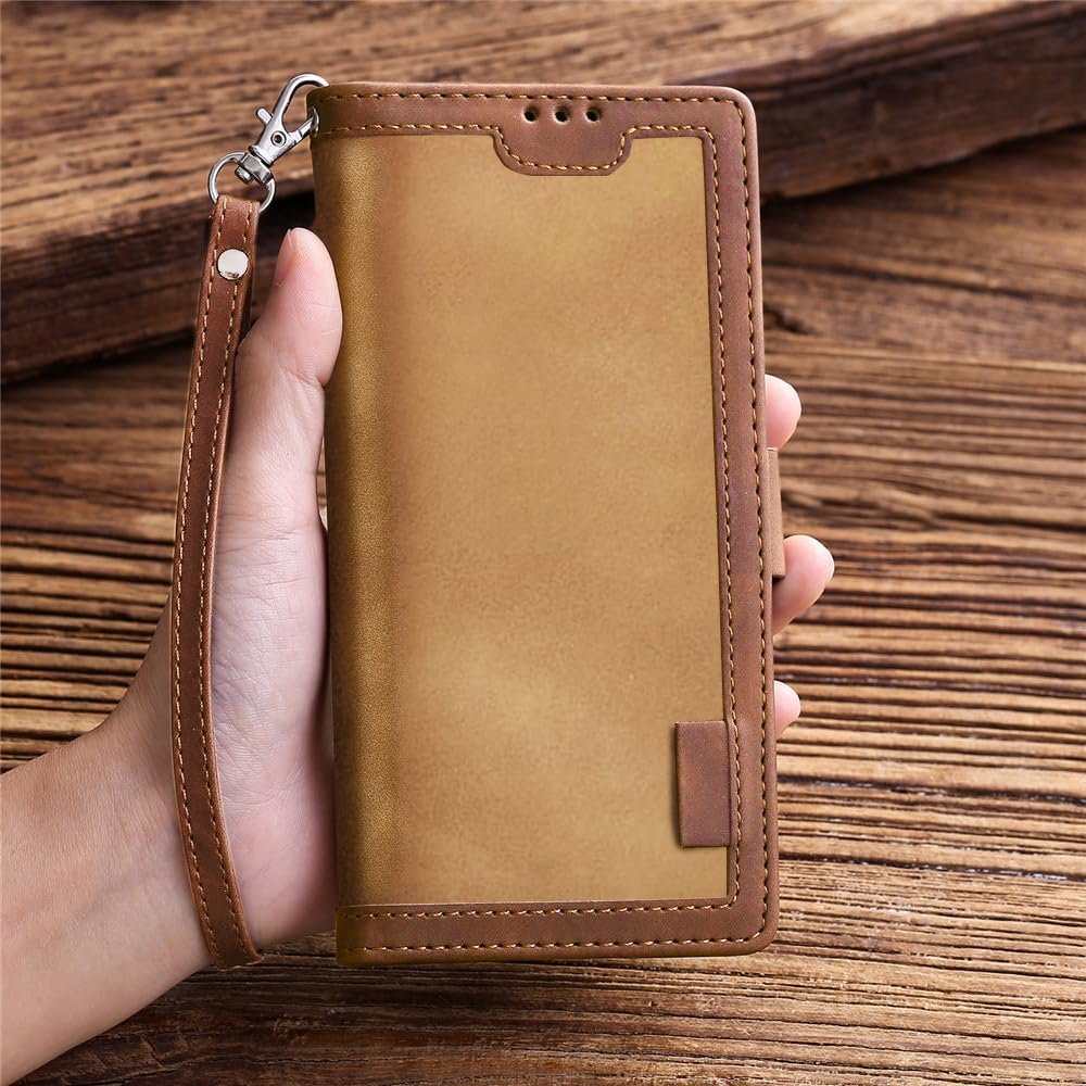 71y8tzhodpl. sl1000 Excelsior Flip Cover Compatible with Apple iPhone 16e | Premium PU Leather | 360 Degree Protection (Coffee)