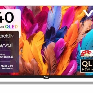VW ( Visio World. 101 cm (40 inches) OptimaX Series Full HD Smart QLED Android TV VW40AQ1 (Black)