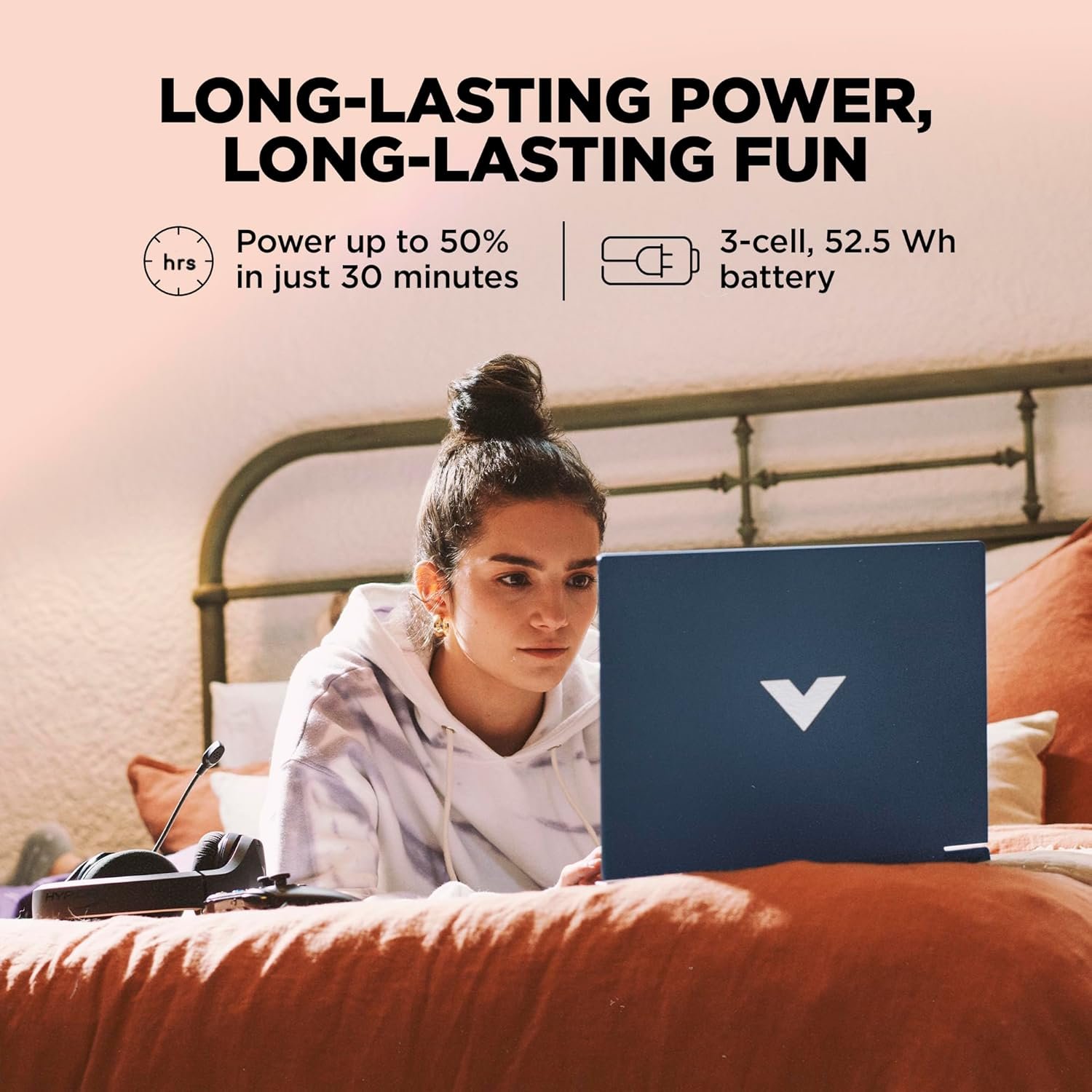 81CHrZt0rJL. SL1500 HP Smartchoice Victus, 13th Gen Intel Core i5-13420H, 4GB RTX 3050, 16GB DDR4(Upgradeable) 512GB SSD, 144Hz, 300nits, FHD, 15.6/39.6cm, Win11, Office24, Blue, 2.29kg, fa2190/fa2191tx Gaming Laptop