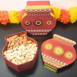 SnaXup Diwali Gift Hamper – The Kalash Box | Premium Dry Fruits, Chocolates & Festive Snacks | Luxury Diwali Gift Pack for Family & Corporate Gifting