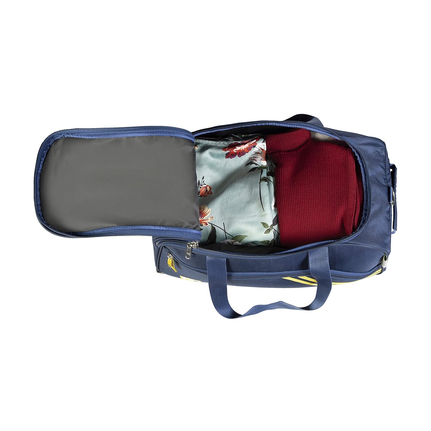 81fpvdhlv8l. sl1500 M MEDLER Oxter 65 Liters Polyester Trolley Duffle Bag-Luggage Bag- Navy Blue