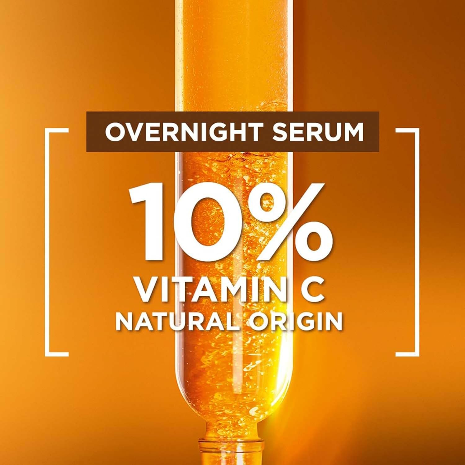 81jgvsgekel. sl1500 Garnier Bright Complete Night Vitamin C Serum With 10% Pure Vitamin C for Bright Skin, PM Routine Vitamin C Serum Suitable For All Skin Types, 15ml