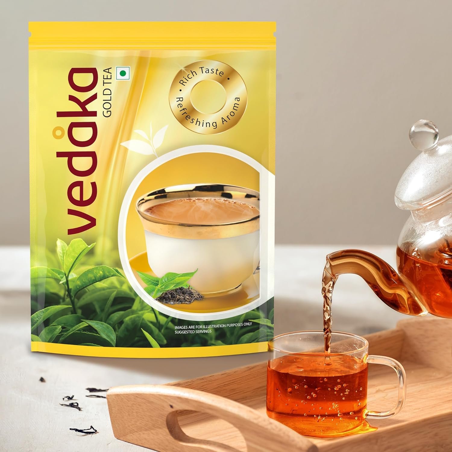 81q8ht8dbel. sl1500 Amazon Brand – Vedaka Gold Tea | Rich & Aromatic Chai | 1 kg