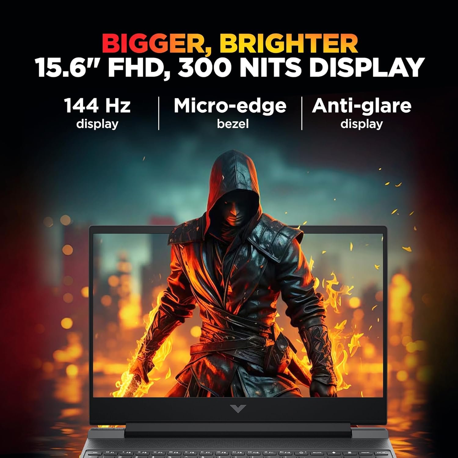 81XjsXZYcoL. SL1500 HP Smartchoice Victus, 13th Gen Intel Core i7-13620H, 8GB RTX 5050, 24GB DDR5(Upgradeable) 1TB SSD, 144Hz, FHD, 15.6/39.6cm, Win11, M365* Office24, Mica Silver, 2.29kg, fa2309TX, RGB Gaming Laptop