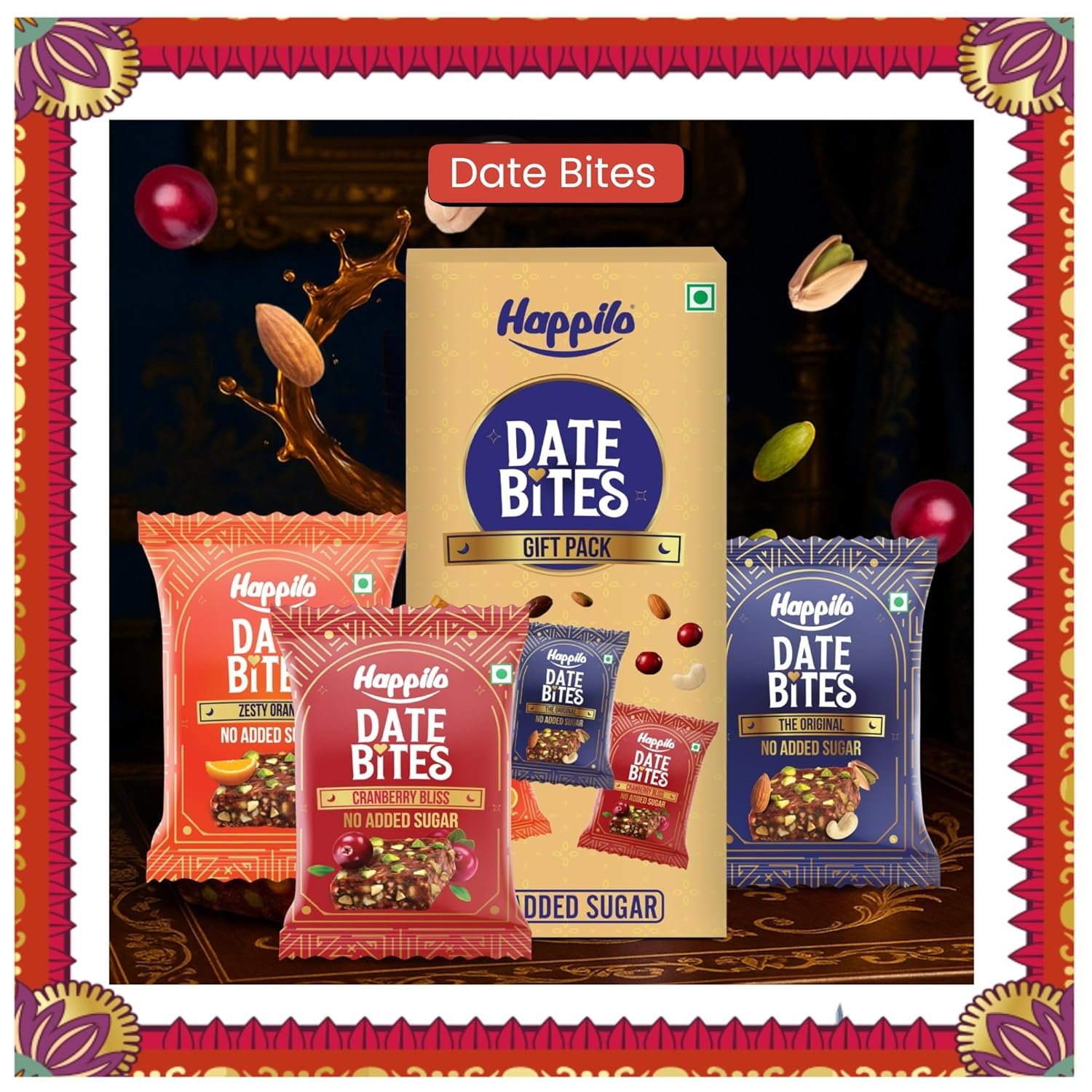 81eBitVSg7L. SL1500 Happilo Tyohar Diwali Gift Box with 10 Inclusions | Scented Candles | Plantable Pataka | Playing Card | Kalash &Mouli | Panchmeva | Diyas | Greeting Card | Toran | Dry Fruits | Gift Hamper | Corporate Gifting