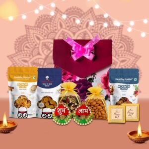 Healthy Master Wellness Treats | Premium Diwali Gift Hamper | Chocolates, Dry Fruits & Healthy Snacks | Unique Diwali Gift Pack for Family, Friends & Corporate Gifting